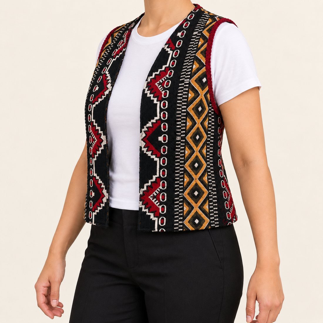 Le gilet Bandes (femme)
