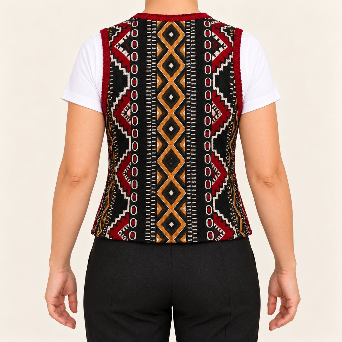 Le gilet Bandes (femme) — autre vue