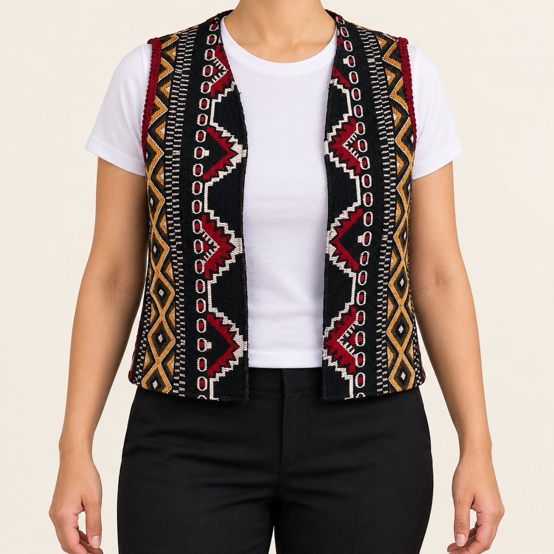 Le gilet Bandes (femme)