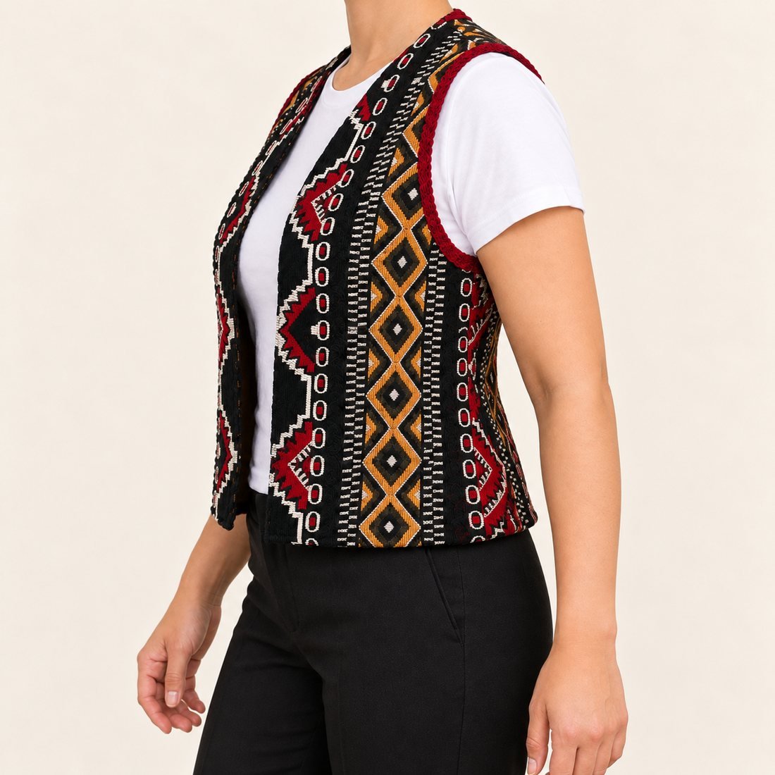 Le gilet Bandes (femme)