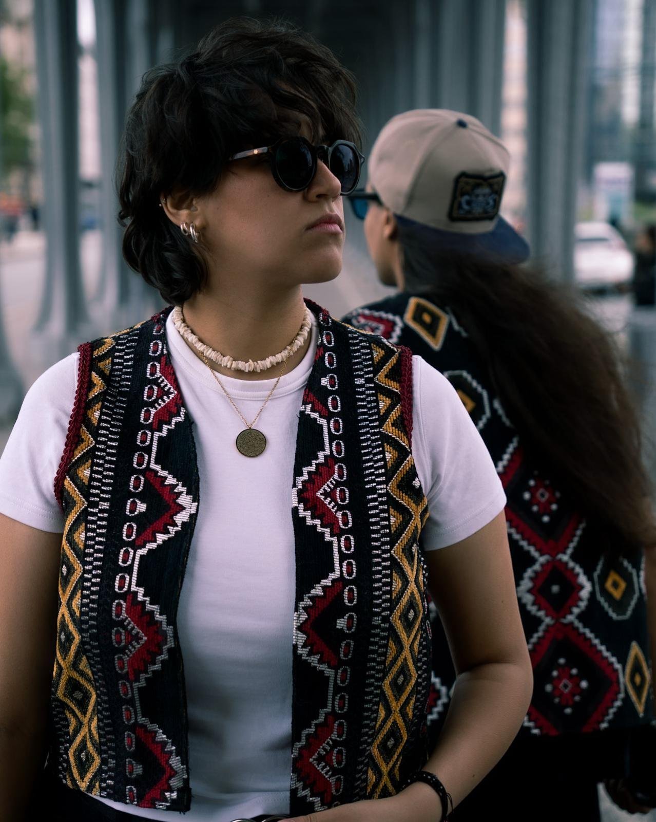 Le gilet Bandes (femme)