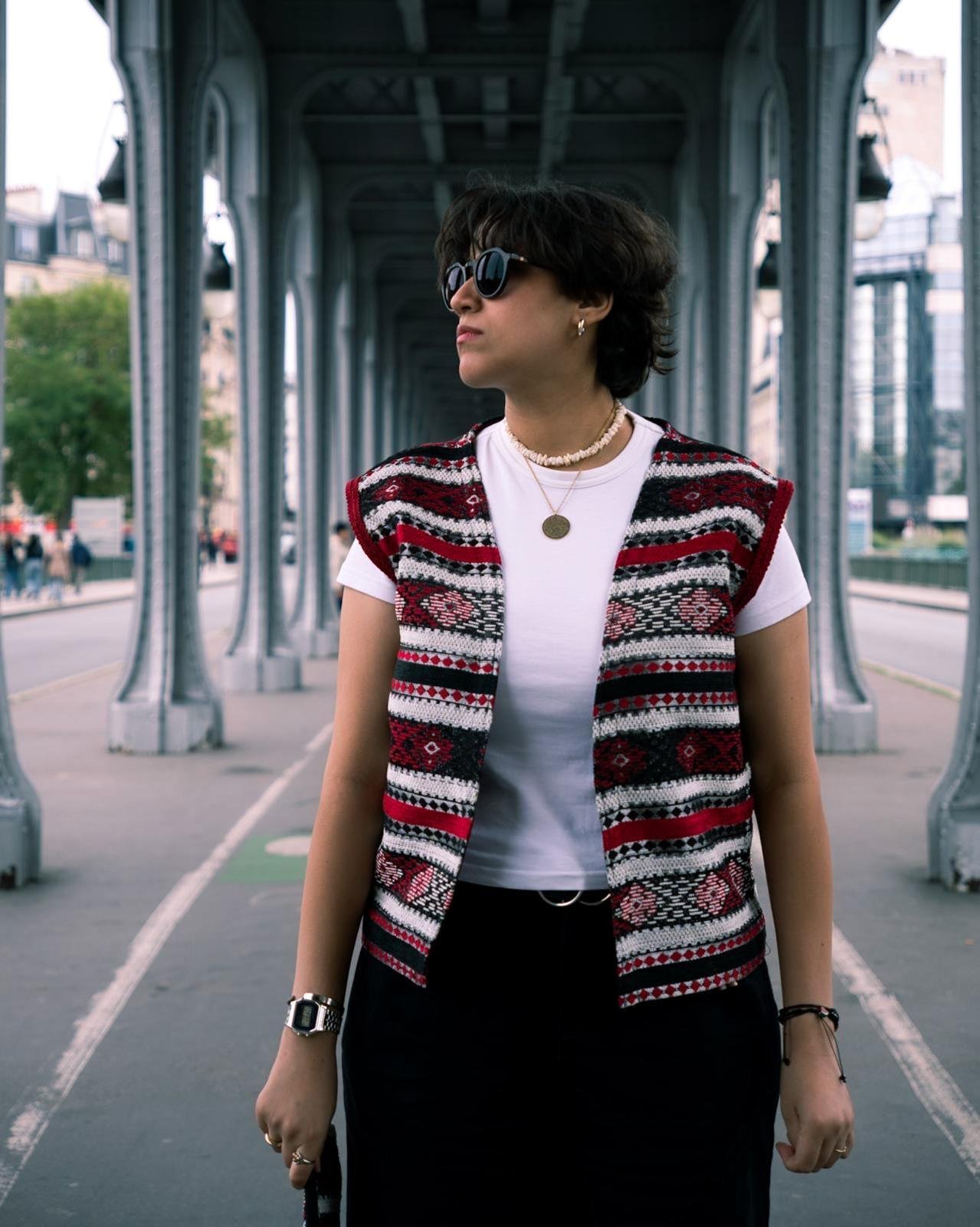 Le gilet Rayé Rouge